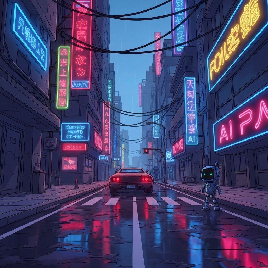 Cyberpunk Aesthetics: How to Create Futuristic Neon Cartoons